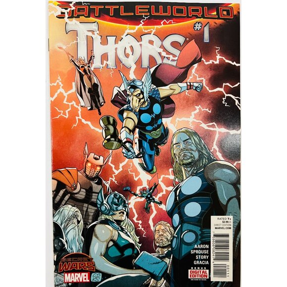 Battleworld Thors #1-4 Comic Book Set  Marvel Secret Wars Series - Picture 2 of 5